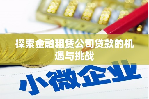 石柱探索金融租赁公司贷款的机遇与挑战