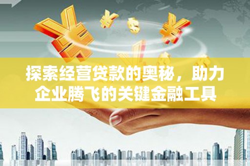 石柱探索经营贷款的奥秘，助力企业腾飞的关键金融工具