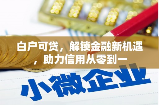 石柱白户可贷，解锁金融新机遇，助力信用从零到一