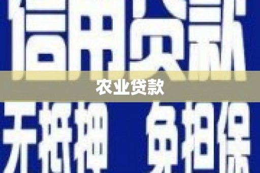 石柱农业贷款