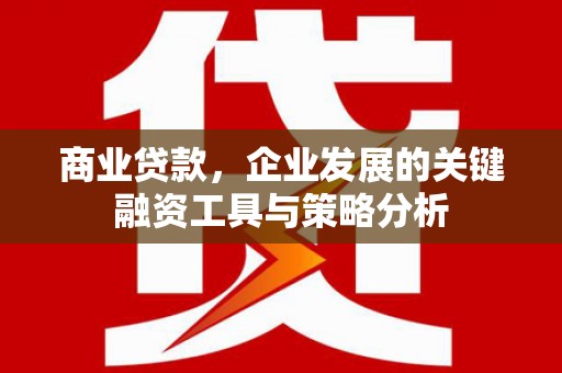 石柱商业贷款，企业发展的关键融资工具与策略分析