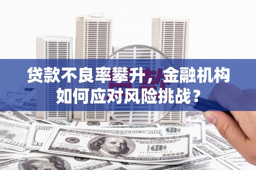 石柱贷款不良率攀升，金融机构如何应对风险挑战？