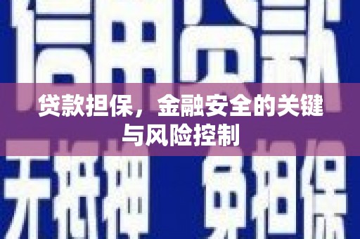 石柱贷款担保，金融安全的关键与风险控制