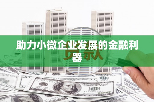 石柱助力小微企业发展的金融利器