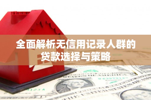 石柱全面解析无信用记录人群的贷款选择与策略